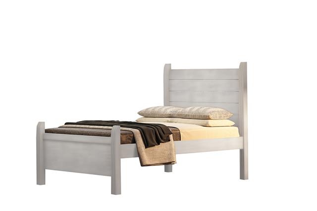 Cama Solteiro Arezzo Branco Rufato cod sr00395 Lar Doce Lar M veis